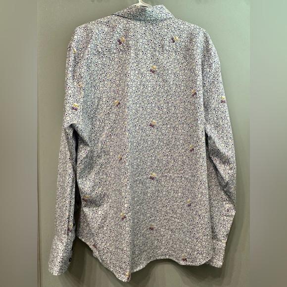 Men’s Robert Graham Bacon & Eggs Detail Long Sleeve Button Down Shirt - 3XL - Picture 3 of 7